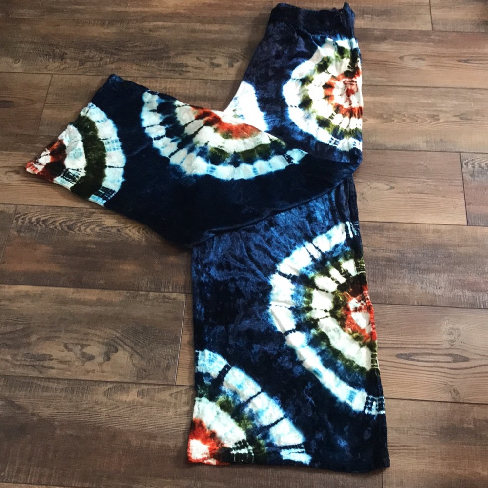 🐬EarthBound Tied Dye Wide Leg pants - Picture 14 of 14